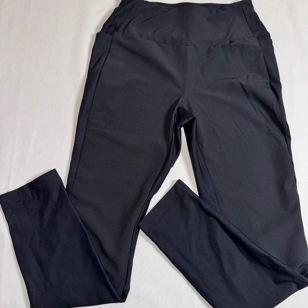 Avalanche Outdoor Supply Co Womens Black High Waisted Active Leggings Sm Pockets